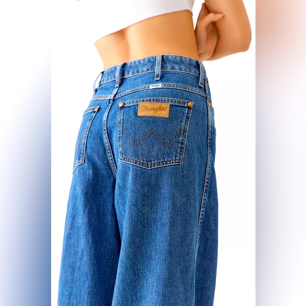 wranglers barrel high rise jean 28